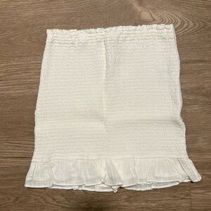 Abercrombie white mini skirt